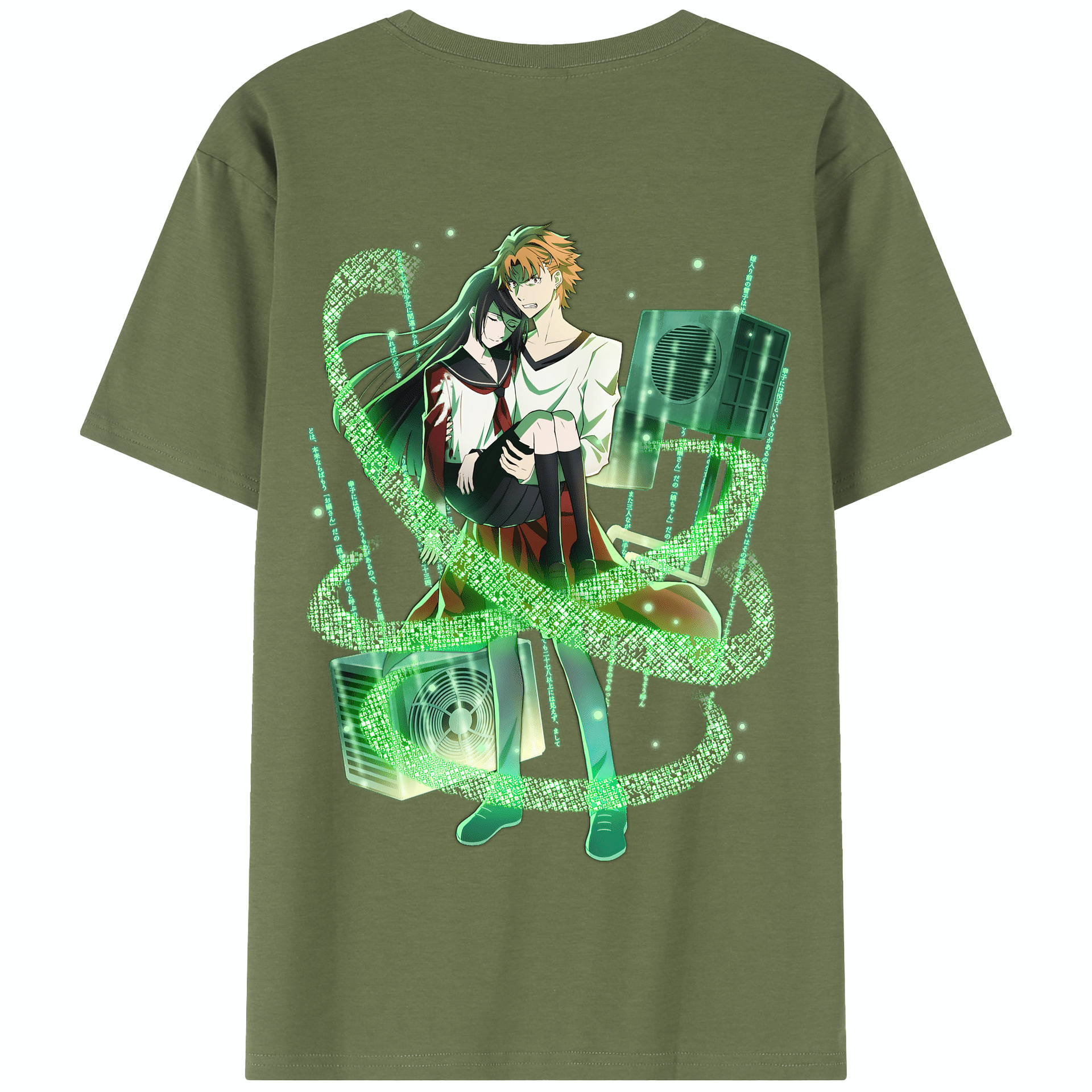 （画像用） 文豪ストレイドッグス Bungo Stray Dogs 綿100％半袖Tシャツ（背面プリント）
